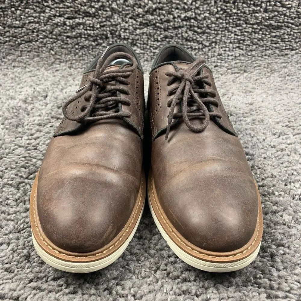 Cole Haan Grand Go-To Brown Leather Comfort Oxfords Shoes Mens 11 M C35083